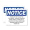Signmission Please Do Not Flush The Following Sanitary, 10 in W x Rectangle, Plastic OS-2PACK-NS-P-710-L-17385 - alternate 1